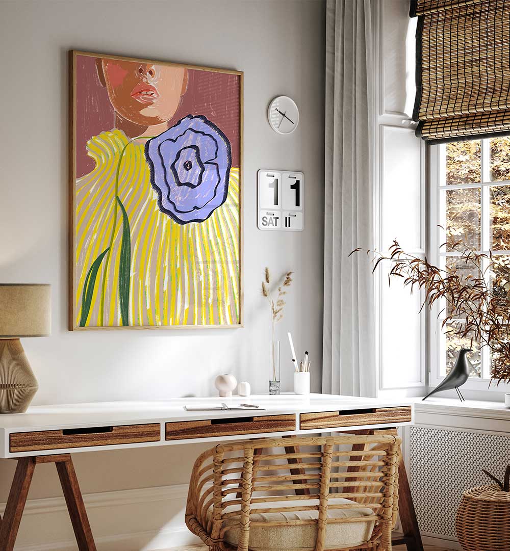 BLOSSOM ELEGANCE , PORTRAITS & FIGURATIVE ILLUSTRATIONS