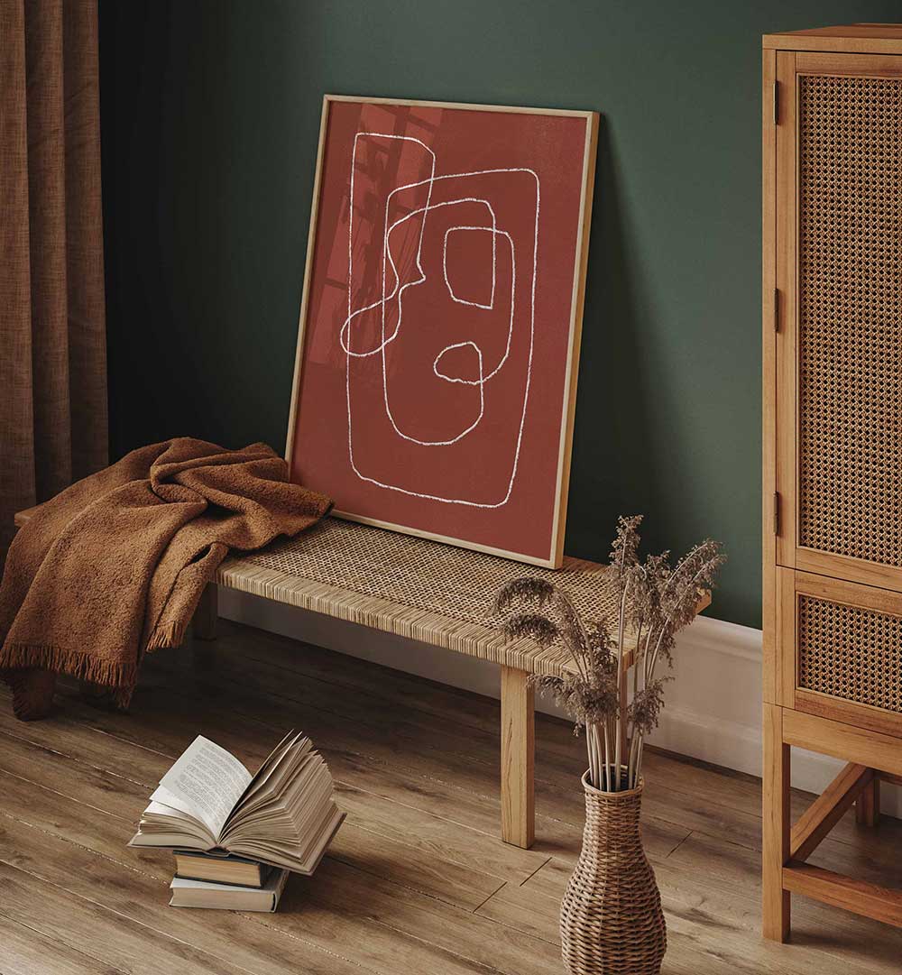 MOTHER AND THE BABY , LINE ART PAINTINGS