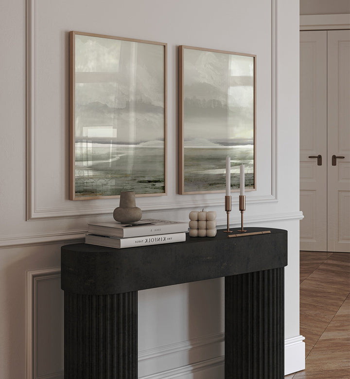 LAKES SET , SET OF 2 PAINTINGS