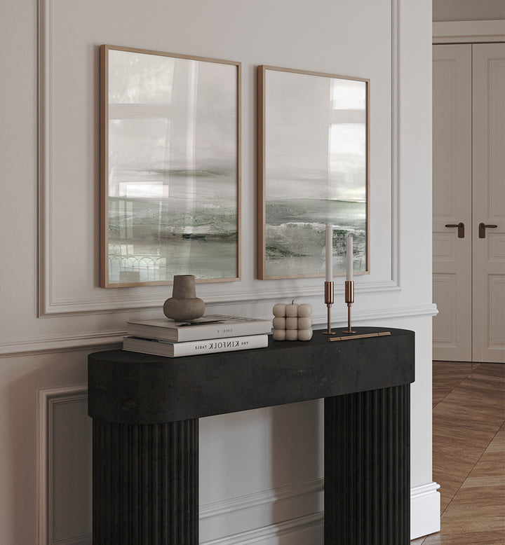 LIGHT DAWN SET , SET OF 2 PAINTINGS