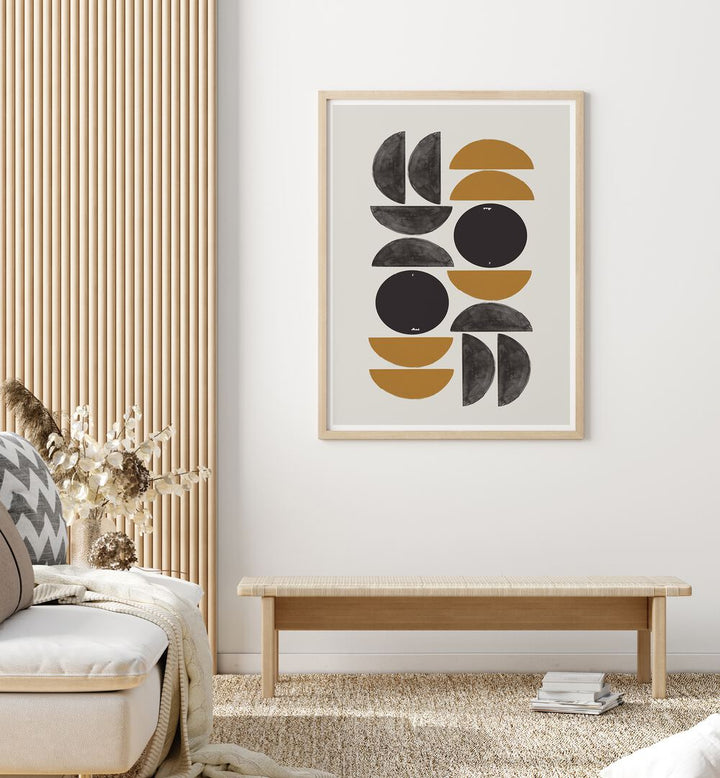 Stylish ARCH, GEOMETRIC ART PRINTS from The Miuus Studio enhance modern living spaces with vibrant abstract designs.