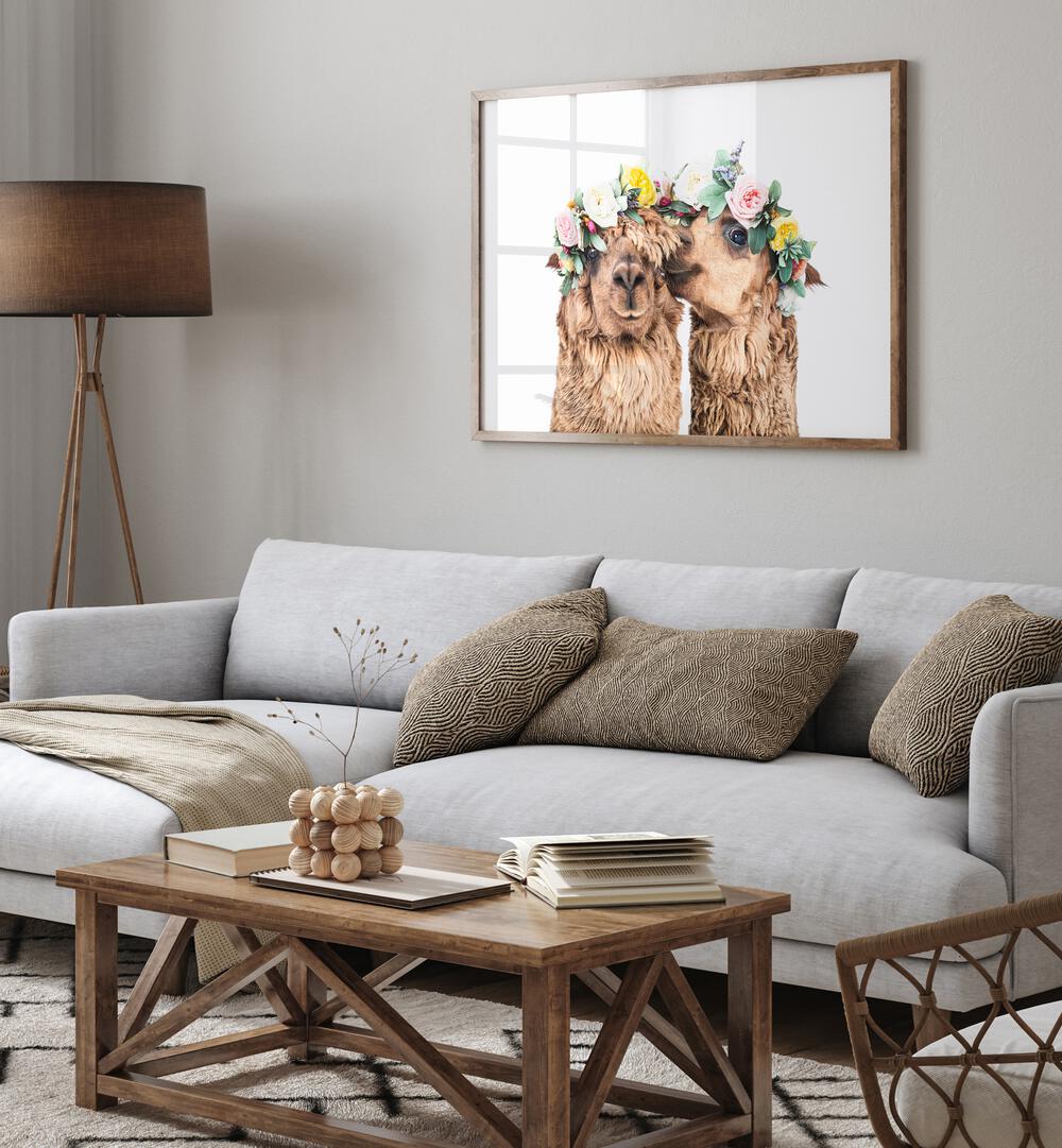 Charming BOHO ALPACAS, ANIMAL PAINTINGS perfect for adding bohemian flair to your home decor.