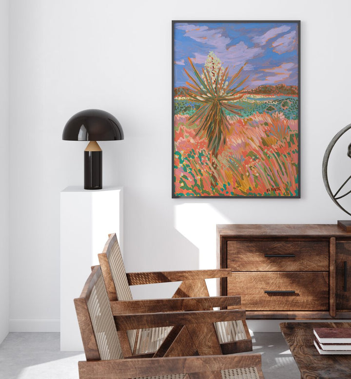 Vibrant DAVIS MOUNTAIN NATIONAL PARK , LANDSCAPE PAINTINGS by Eleanor Baker, enhancing modern interior decor.