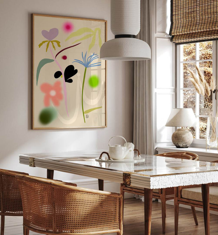 QUIET FLOWERS DANCE , FLORAL FLOWER PAINTINGS