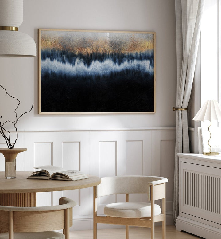 Elegant GOLDEN HORIZON, ABSTRACT PAINTINGS enhances home decor with its sophisticated design and premium quality.
