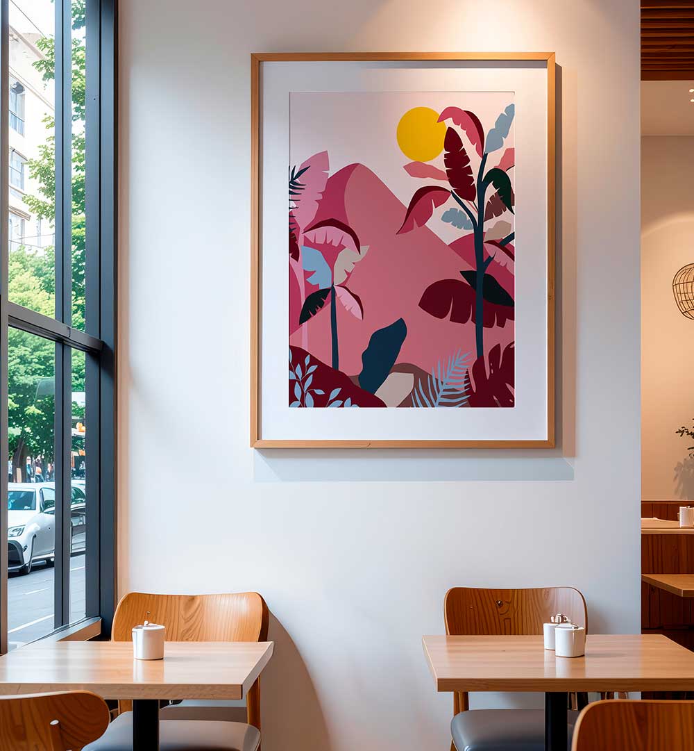 TROPICAL SUNDOWNER , LANDSCAPE PAINTINGS