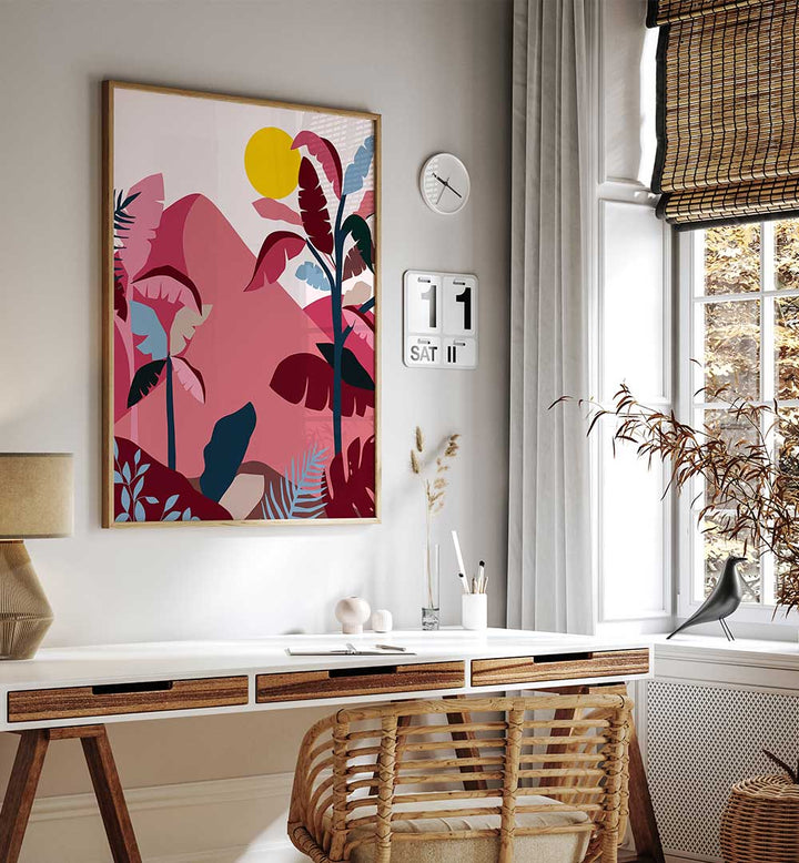 TROPICAL SUNDOWNER , LANDSCAPE PAINTINGS