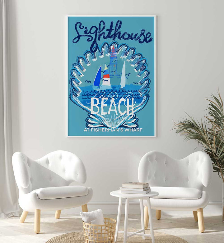 Experience coastal charm with LIGHTHOUSE II, BEACH PAINTINGS, perfect for enhancing your beach-themed decor.