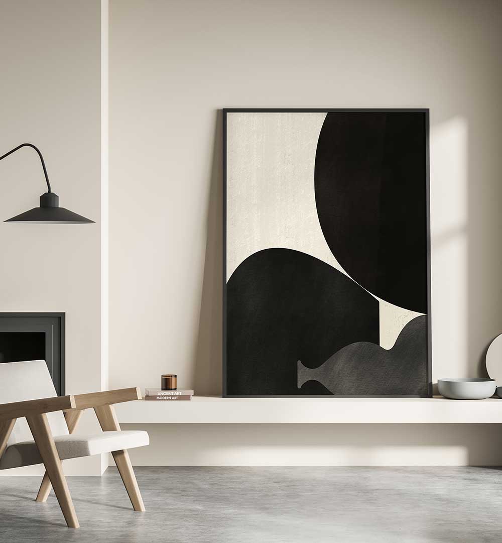 BLACK ABSTRACT WITH TEXTURE , ABSTRACT PAINTINGS