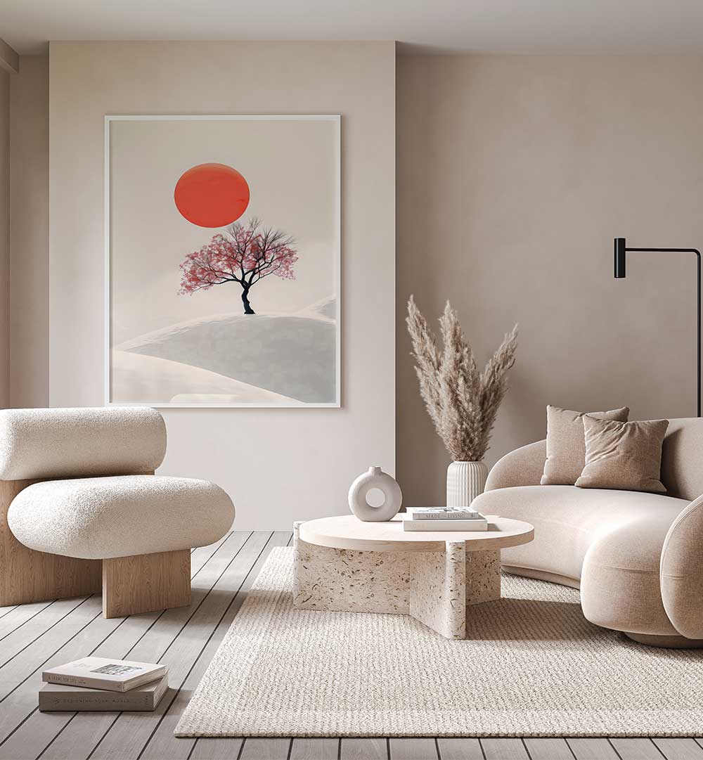 THE SAKURA TREE , JAPANESE PAINTINGS