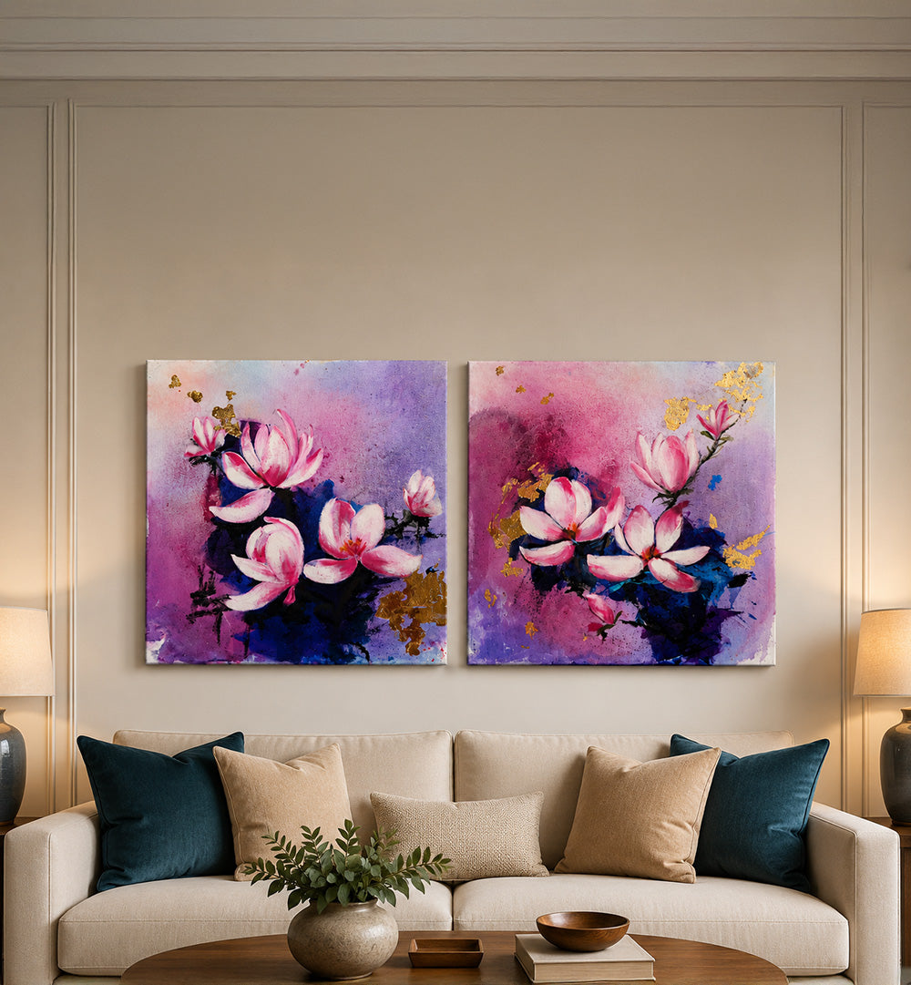 GRACE IN PAIR ,HANDEMADE ARTWORKS , SET OF 2