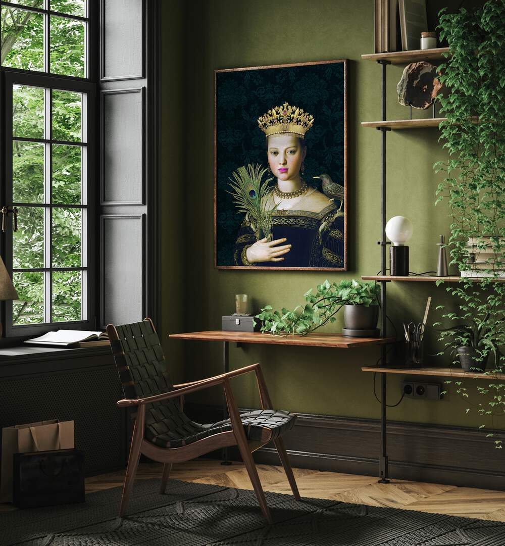QUEEN CROWN , PORTRAITS & FIGURATIVE ILLUSTRATIONS