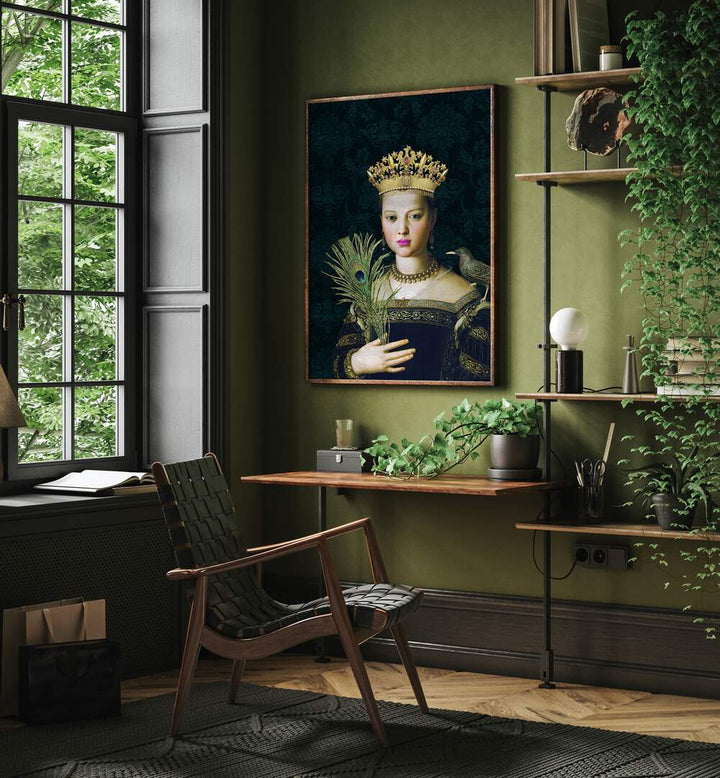 QUEEN CROWN , PORTRAITS & FIGURATIVE ILLUSTRATIONS