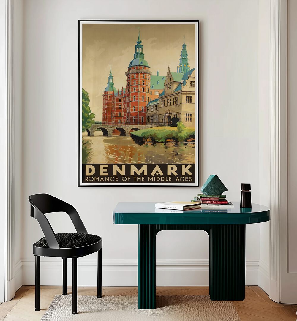 DENMARK I, VINTAGE TRAVEL POSTERS showcase iconic Danish architecture, perfect for transforming your living space.