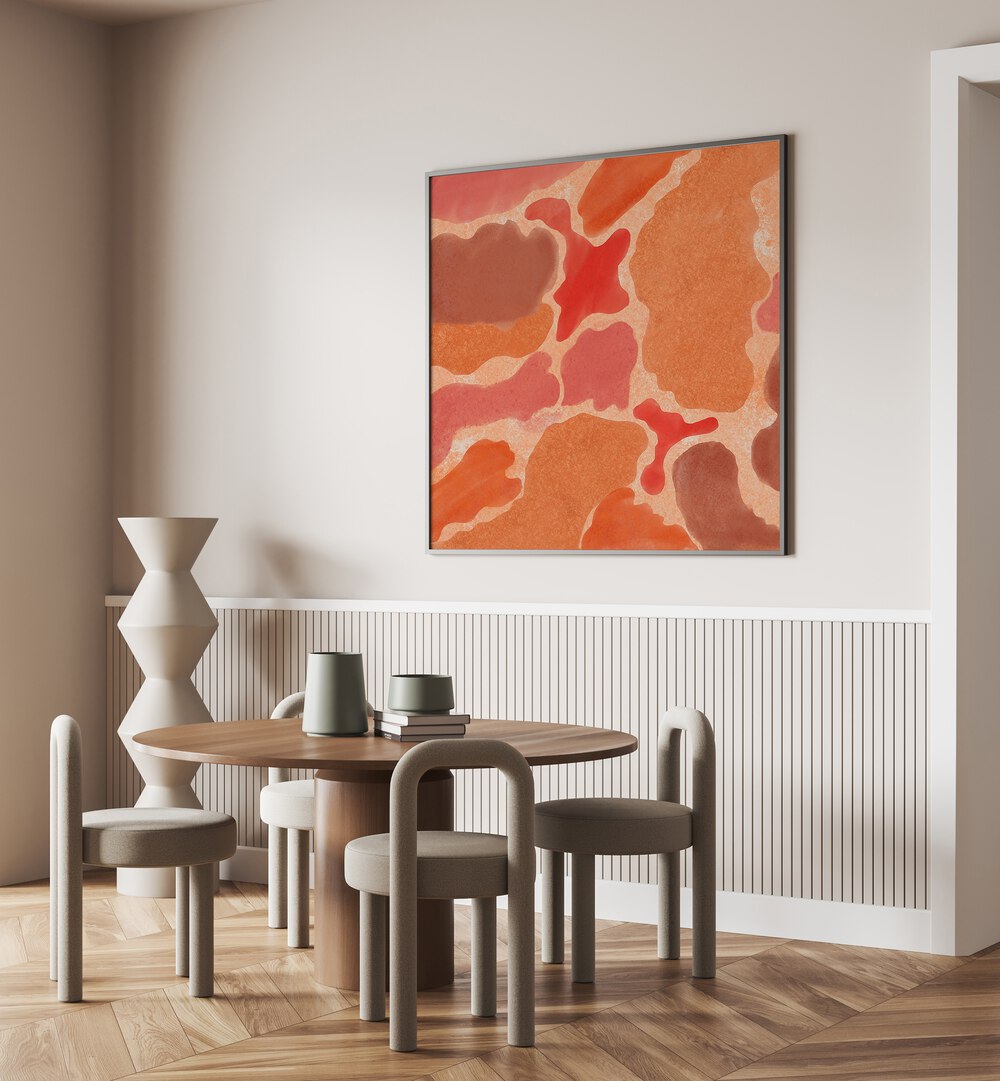 Enhance your space with TEXTURES OF TERRA V, ABSTRACT PAINTINGS, showcasing modern elegance and vibrant colors.