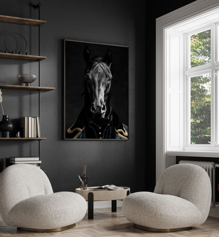 WILD SUITS - BLACK HORSE , ANIMAL PAINTINGS