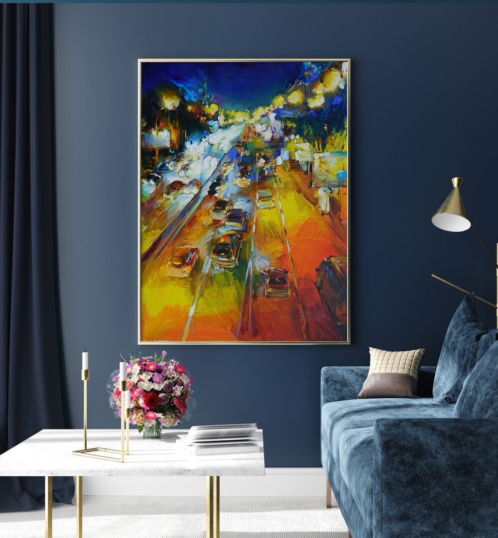 Brighten your room with NIGHT LIGHTS XXXVIII, LANDSCAPE PAINTINGS, a perfect blend of style and functionality.