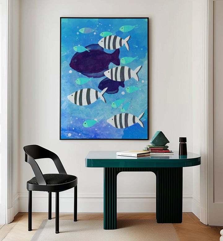 FISHES , BEACH PRINTS , COASTAL WALL ART PRINTS