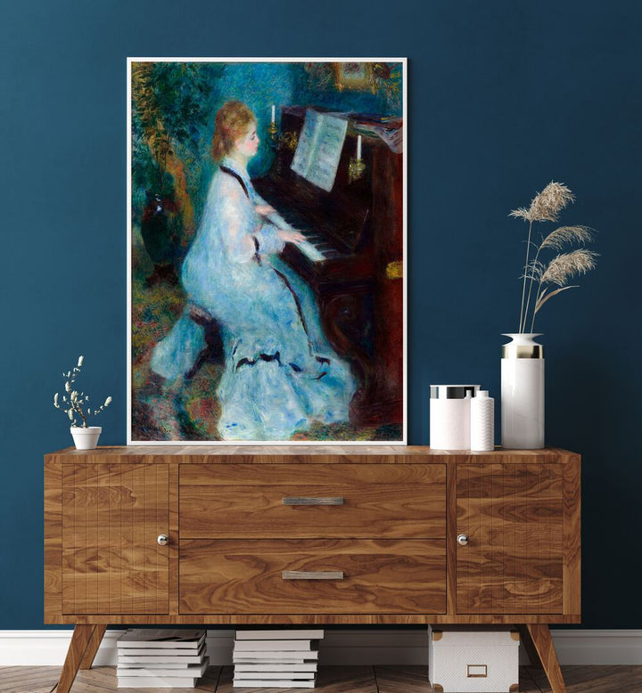 WOMAN AT THE PIANO (1875–1876) , VINTAGE PAINTINGS