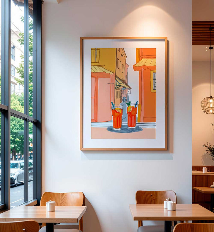 TWO APEROLS PLEASE , BAR & CAFE ART