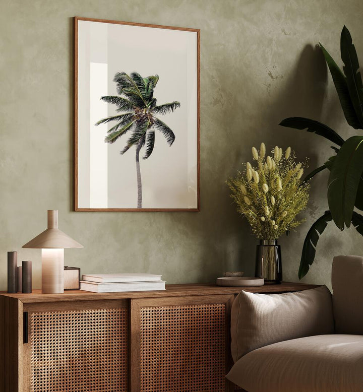 WINDY PALM TREE, FLORAL FLOWER PAINTINGS adds tropical elegance to your space, perfect for an exotic backyard oasis.