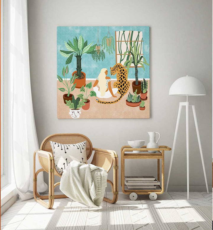 URBAN JUNGLE , BOHO ART PAINTINGS