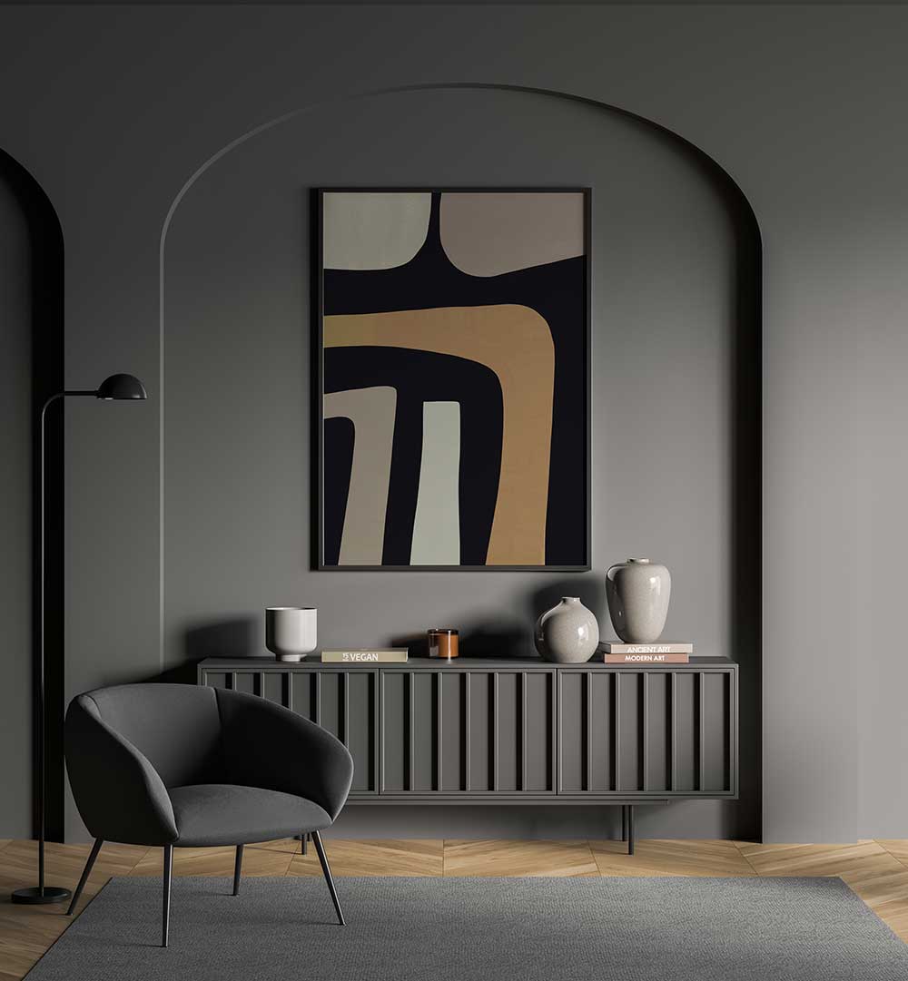 CURVED PATHWAYS , ABSTRACT PAINTINGS