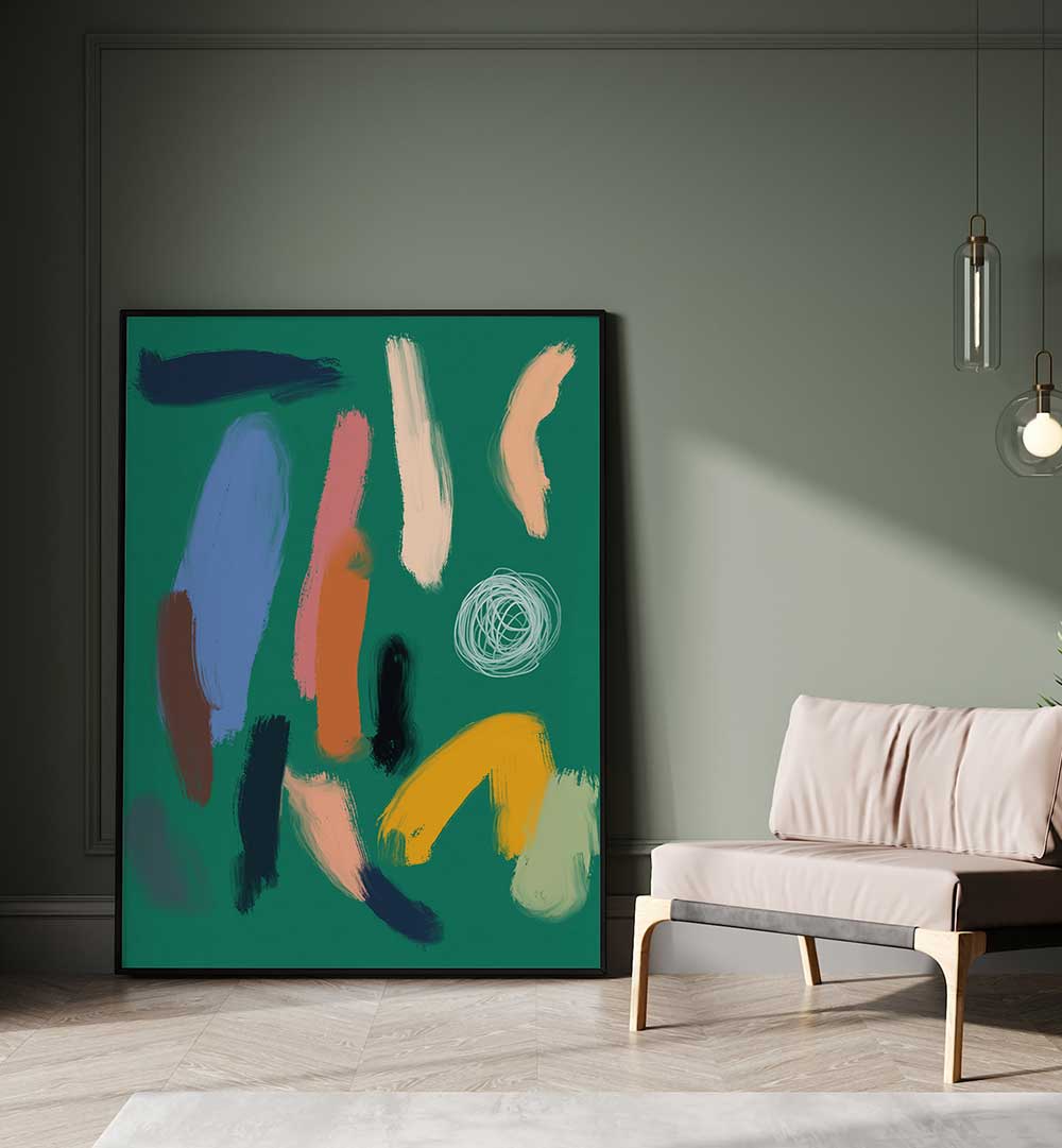 BOLD COLOR BRUSHSTROKES , ABSTRACT PAINTINGS