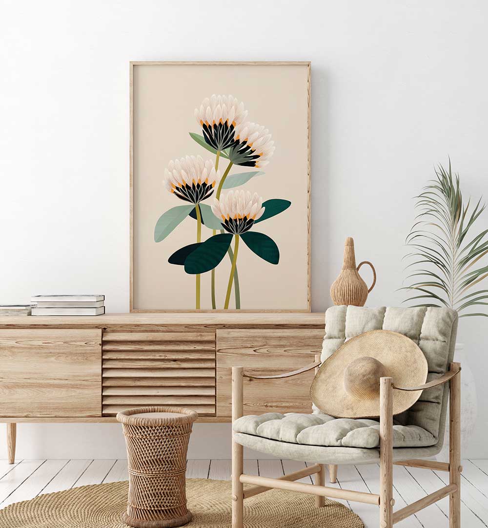 SOFT BOTANICA , FLORAL FLOWER PAINTINGS