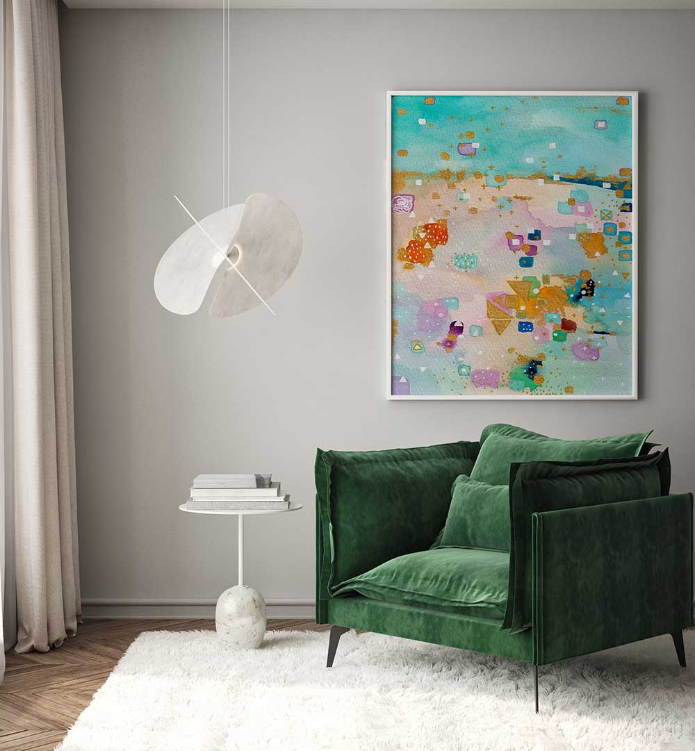 THE AQUARIANS , ABSTRACT PAINTINGS