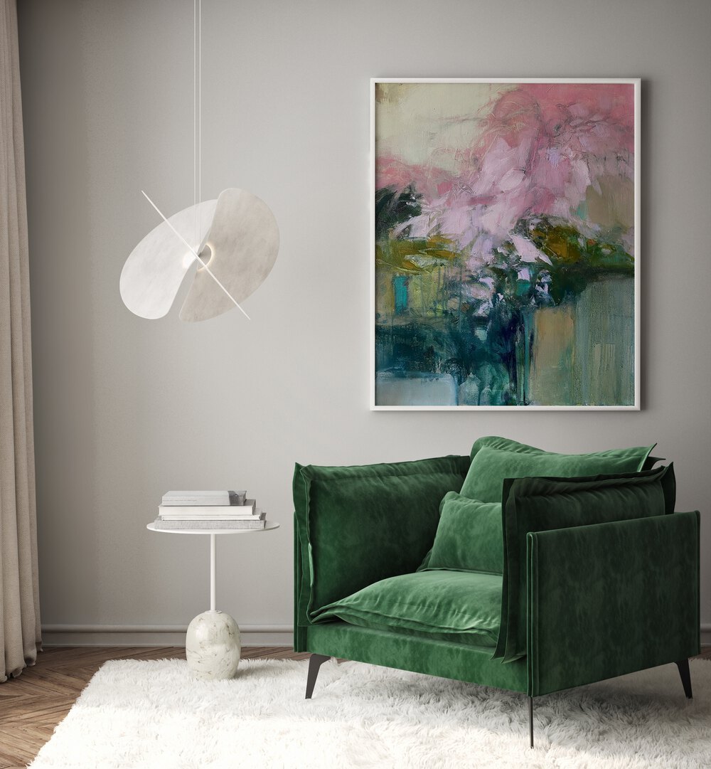 Chic LAZE PINK, ABSTRACT PAINTINGS brighten modern living spaces with vibrant colors and stylish elegance.