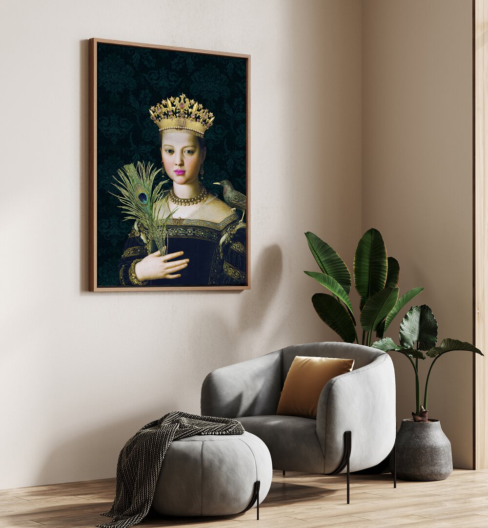 QUEEN CROWN , PORTRAITS & FIGURATIVE ILLUSTRATIONS
