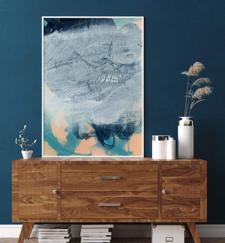 Transform your space with GREY CLOUDS VIII, ABSTRACT PAINTINGS, showcasing serene, billowy clouds for a calming ambiance.