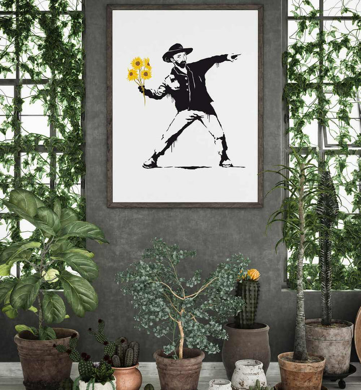 Dikhotomy's VINCENT SUNFLOWERS, WALL ART PRINTS bring vibrant elegance to your home decor with a stunning design.