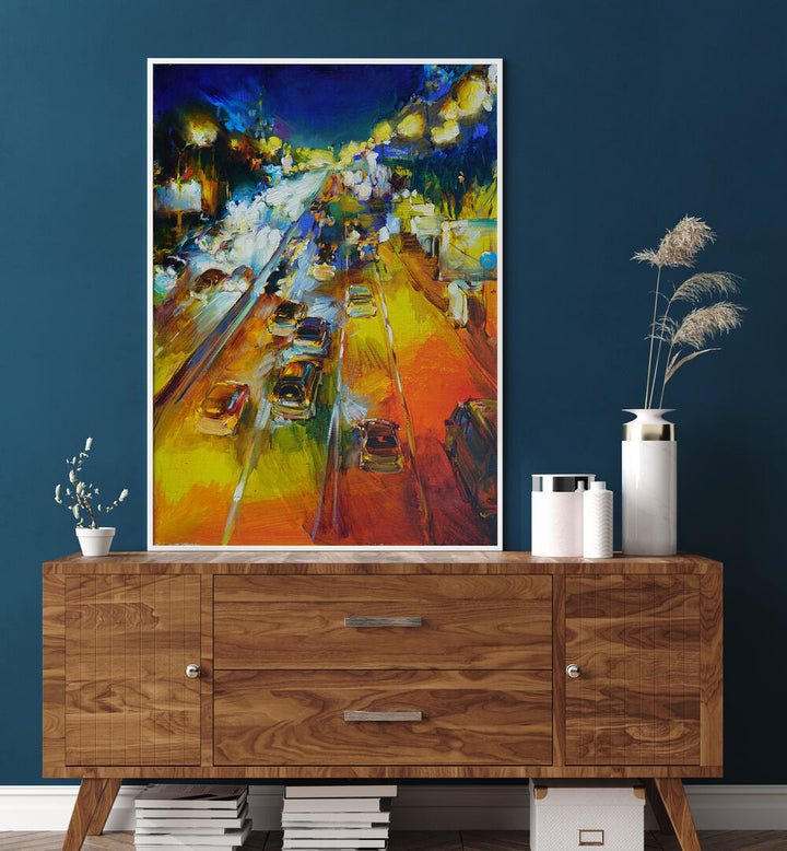 Illuminate your home with NIGHT LIGHTS XXXVIII, LANDSCAPE PAINTINGS, blending elegance and functionality.