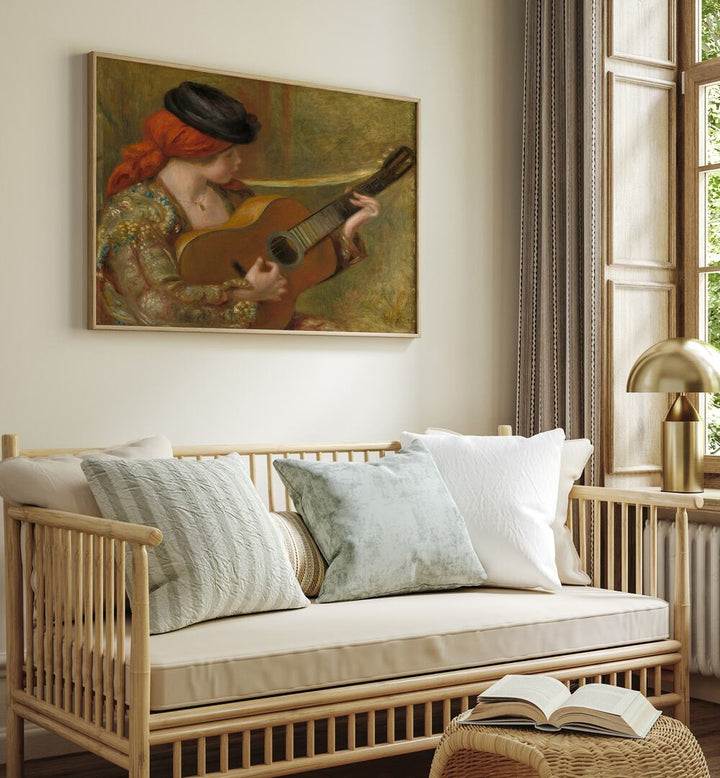 WOMAN WITH A GUITAR (1898) , VINTAGE PAINTINGS