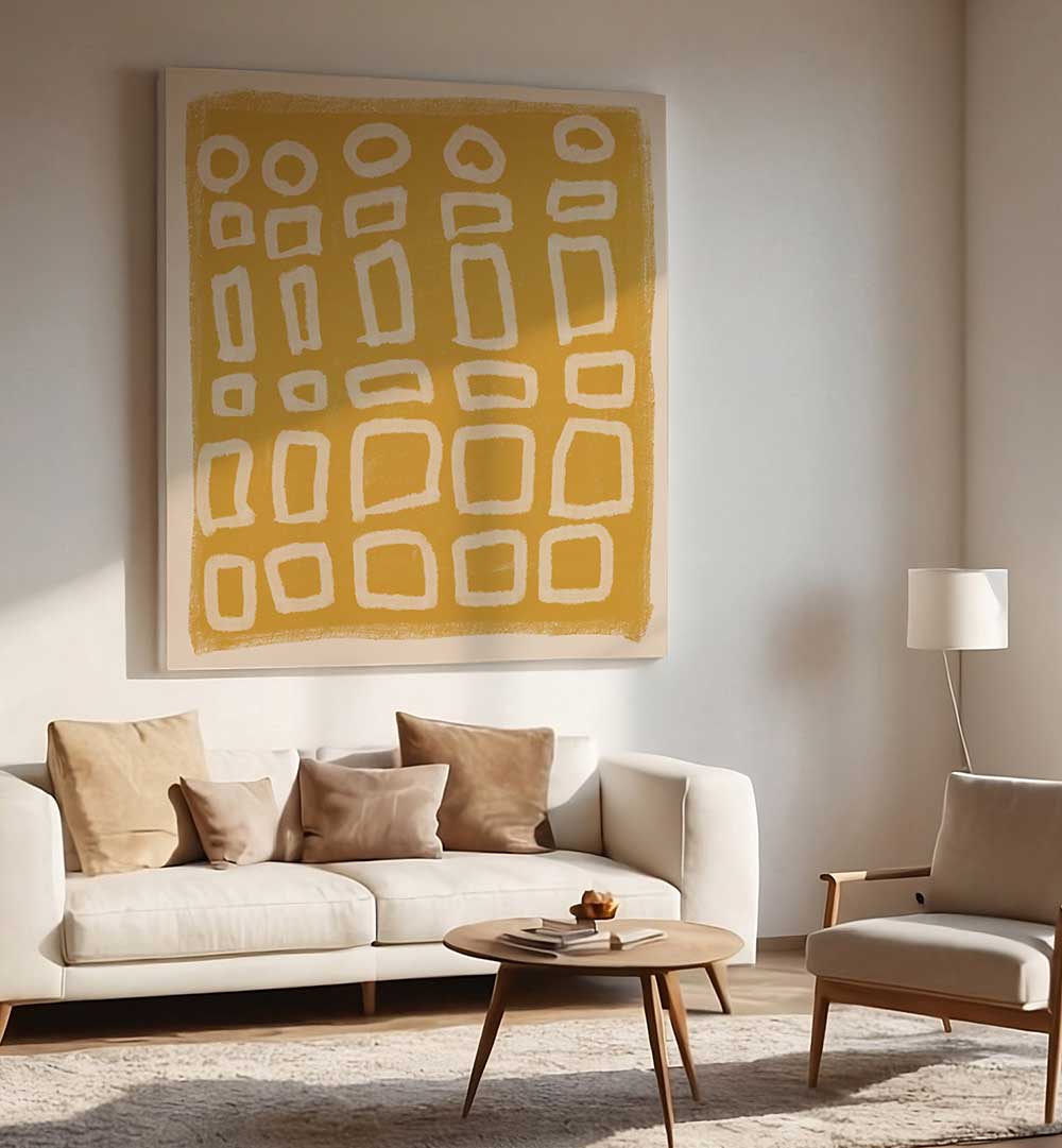 ABSTRACT SQUARES AND CIRLCES , LINE ART PAINTINGS