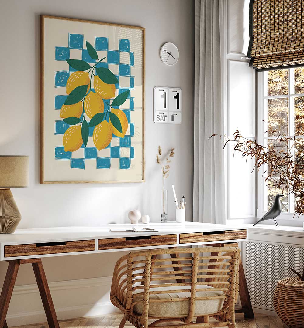 LEMON AND CHECKS NO 1 , KITCHEN POSTERS