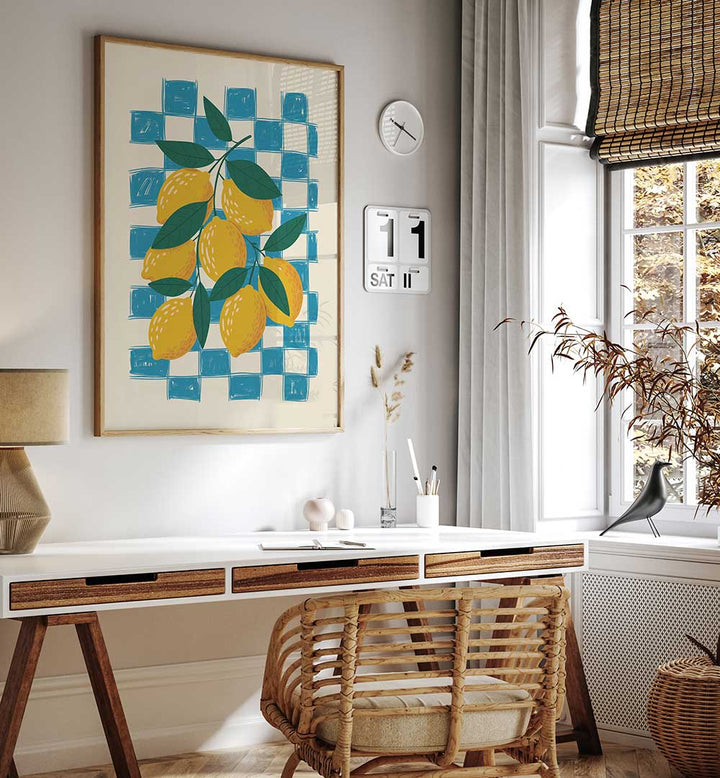 LEMON AND CHECKS NO 1 , KITCHEN POSTERS