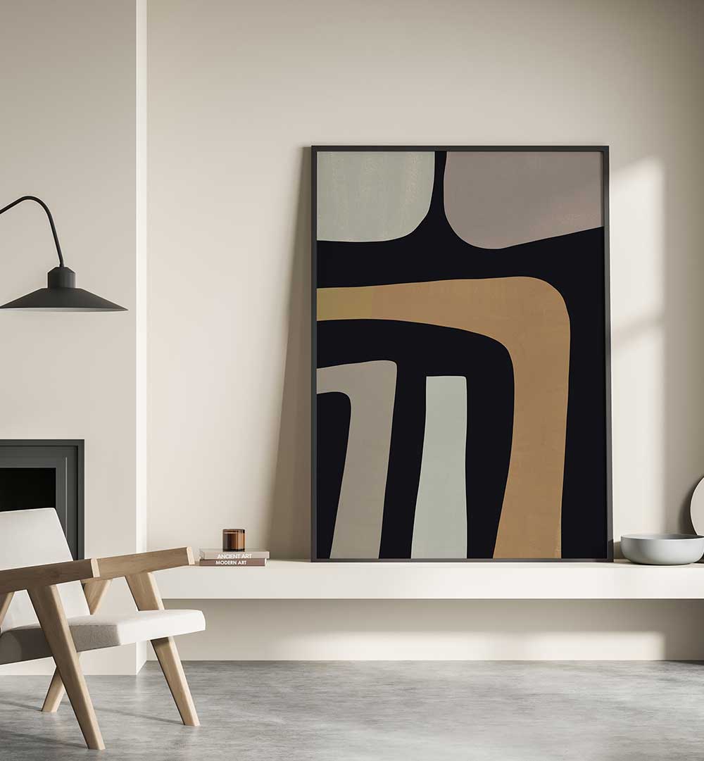 CURVED PATHWAYS , ABSTRACT PAINTINGS