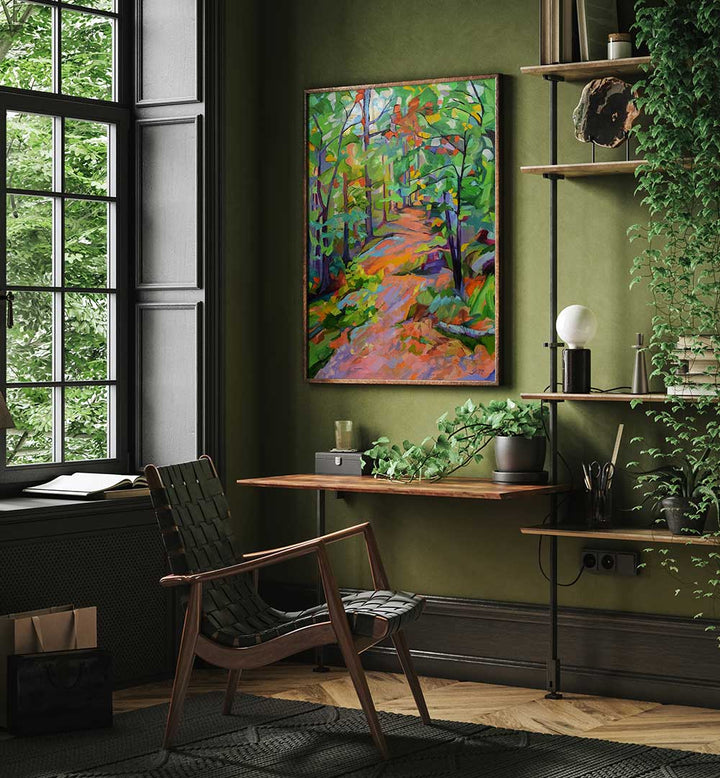 FOREST WALK , LANDSCAPE PAINTINGS