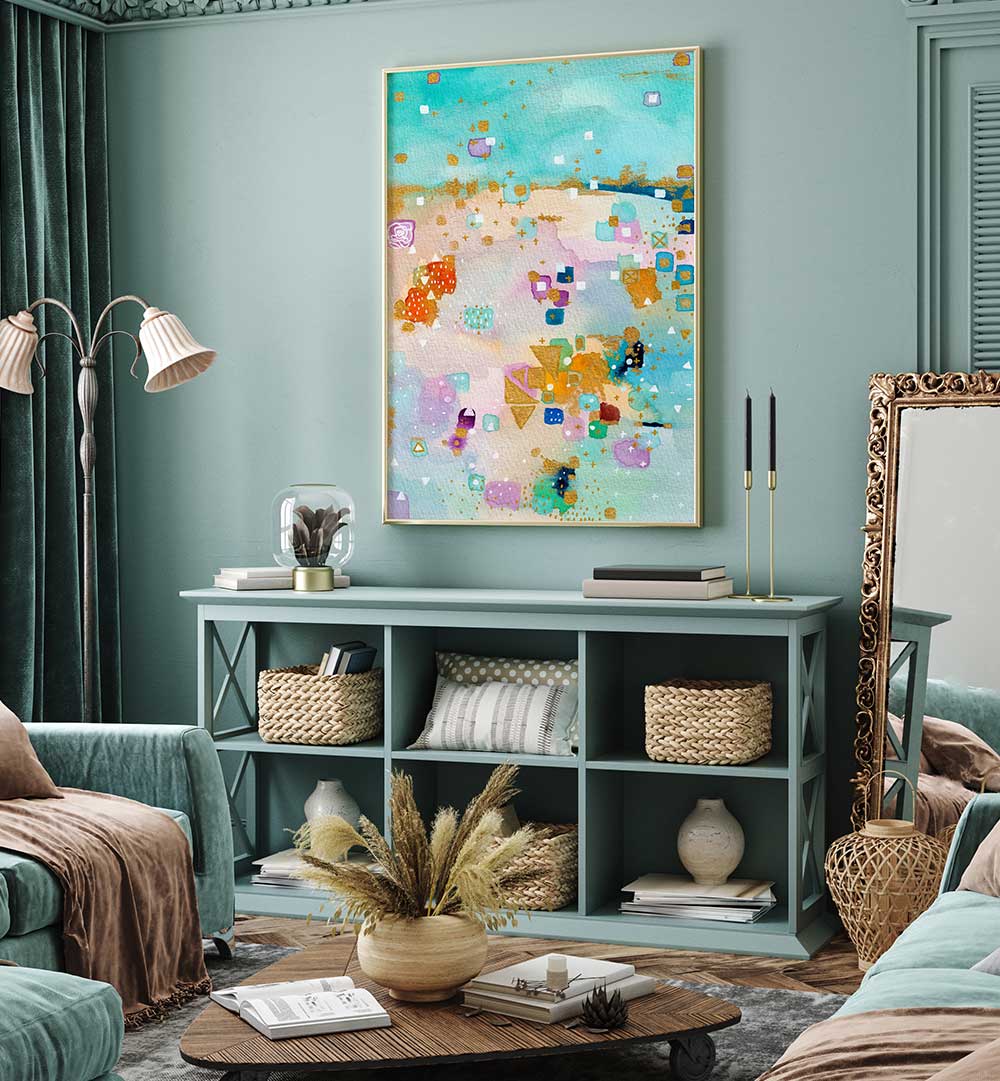 THE AQUARIANS , ABSTRACT PAINTINGS