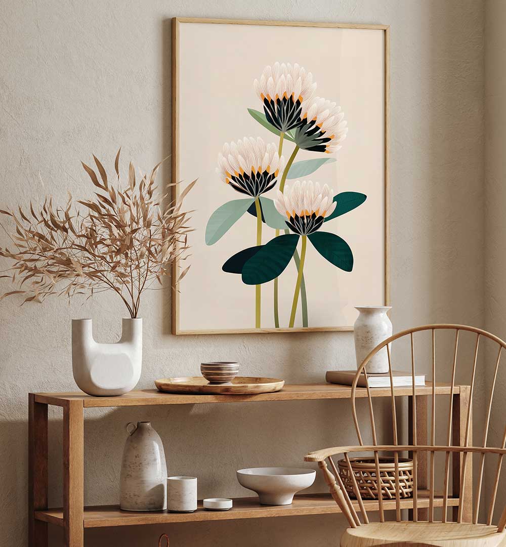 SOFT BOTANICA , FLORAL FLOWER PAINTINGS
