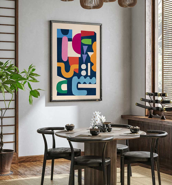 COLORFUL GEOMETRY , GEOMETRIC ART PRINTS