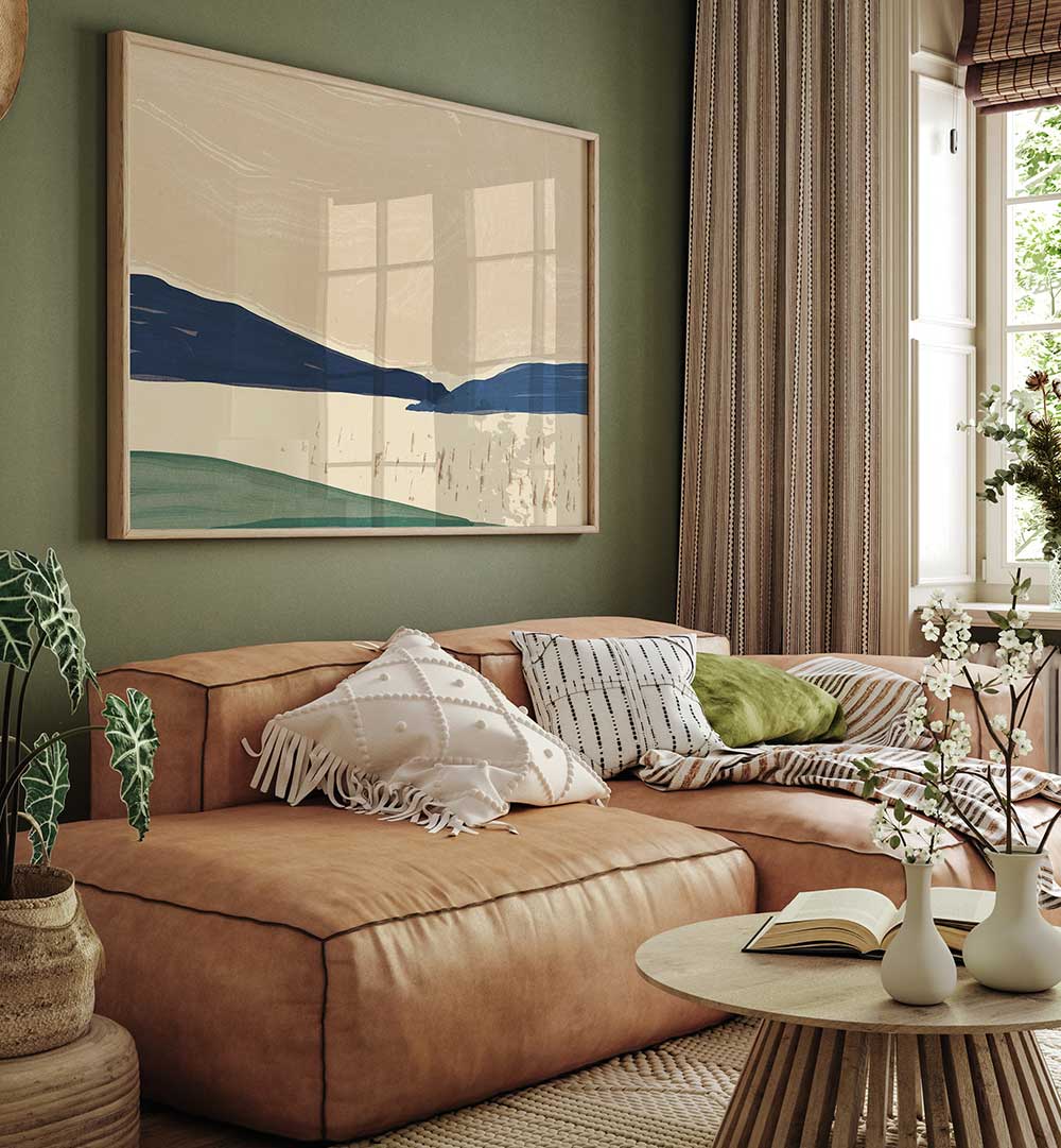 JAPANESE STYLE LANDSCAPE , LANDSCAPE PAINTINGS