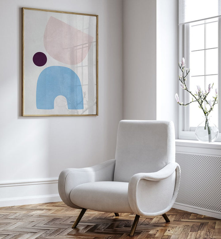 Elegant CURVED SHAPES V, GEOMETRIC ART PRINTS enhance modern interiors with stylish, functional design elements.