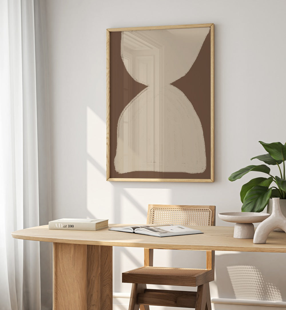 Stylish Beige Shape Composition, abstract paintings from Miuus Studio, perfect for enhancing home decor.