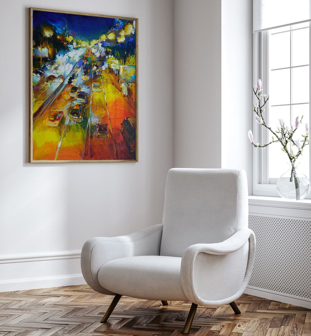 Brighten your room with NIGHT LIGHTS XXXVIII, LANDSCAPE PAINTINGS, combining elegance and functionality seamlessly.