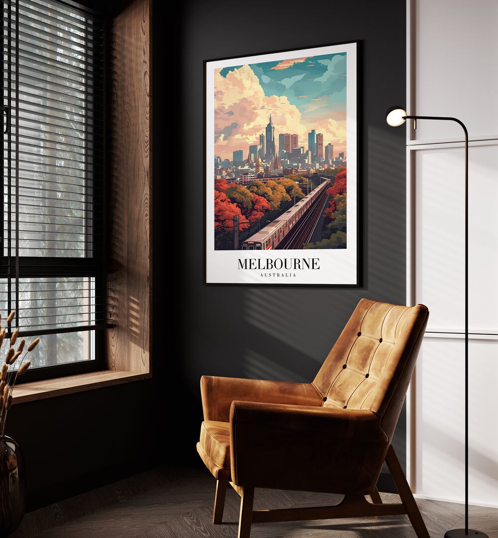 MELBOURNE  - AUSTRALIA , TRAVEL POSTERS