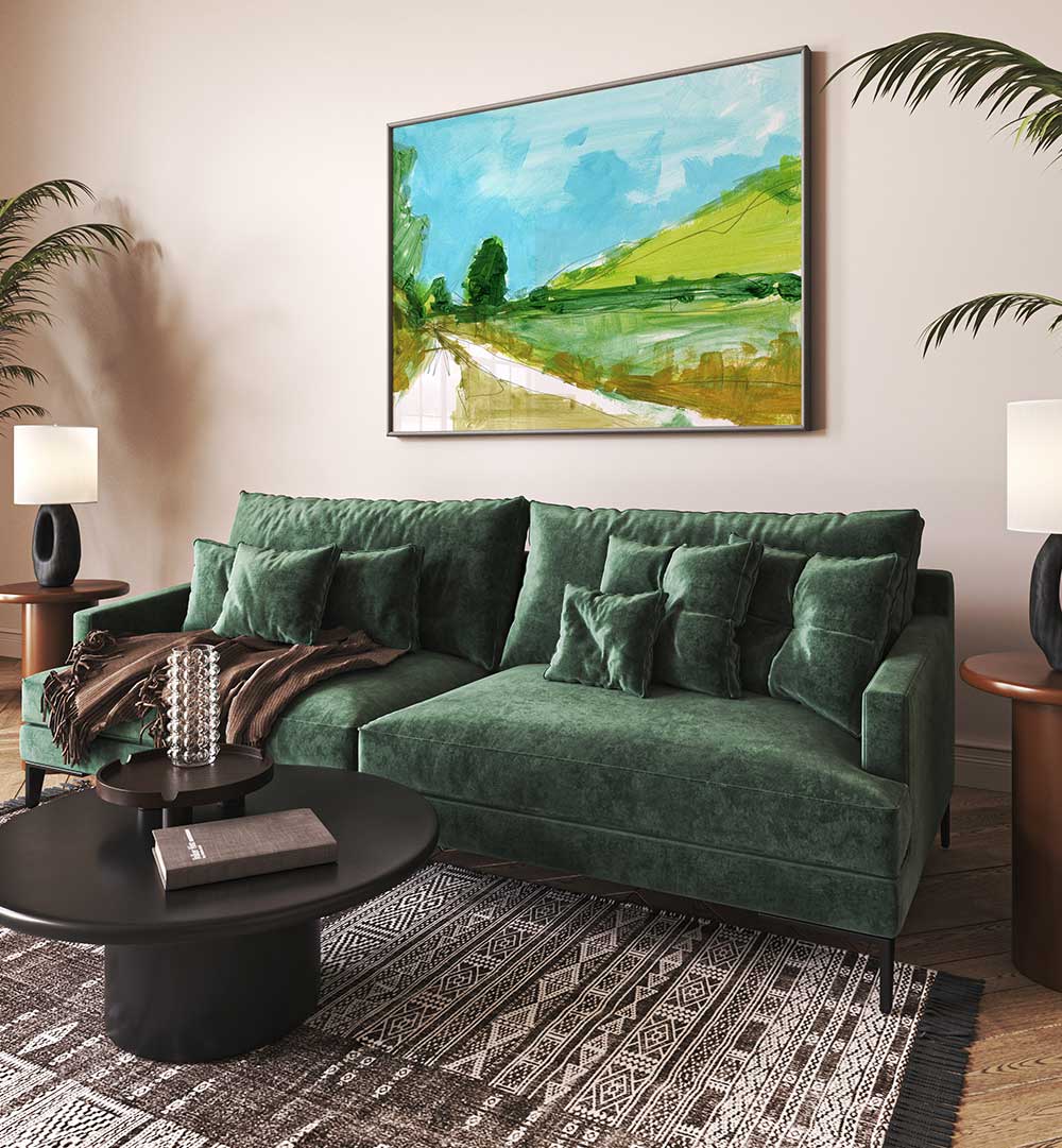 Bright and serene, COUNTRY III Landscape Paintings transform your space, highlighting nature's beauty and elegance.